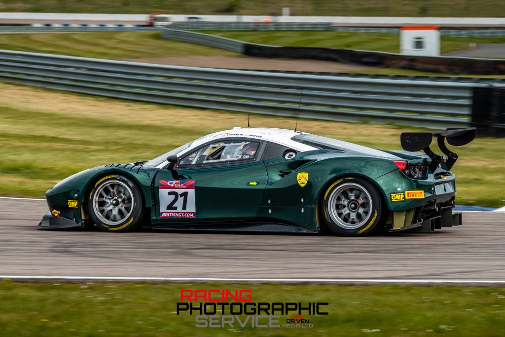 The Spirit of Race (AF Corse UK) Ferrari 488 which last raced in British GT back in 2017.